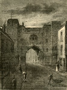 Brama św. Jana, Clerkenwell, ok. 1872 r. autorstwa Unbekannt