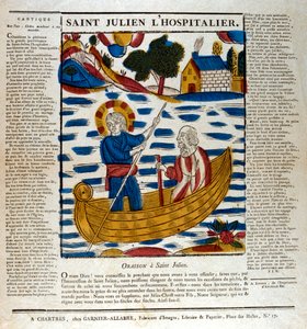 Św. Julian, patron podróżników, XIX w. autorstwa Unbekannt