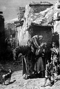 Św. Ludwik, król Francji, szukający schronienia przed Saracenami, 1909 autorstwa Unbekannt