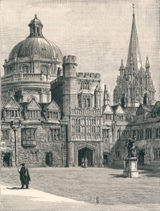 Kościół St Marys i Radcliffe, z czworoboku, w Brasenose, 1896 autorstwa Unbekannt