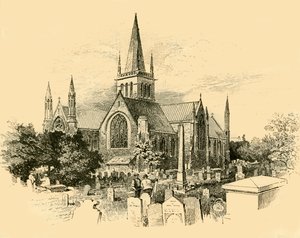Kościół św. Mikołaja: Zewnątrz, 1898. autorstwa Unbekannt