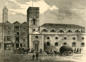 Kościół św. Olafa z 1820 r., ok. 1878 r. autorstwa Unbekannt