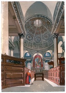 St Stephens, Walbrook, ok. 1850 autorstwa Unbekannt
