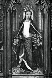 Św Urszula i Najświętsze Dziewice, z Relikwiarza Św. Urszuli, 1489, 1870 autorstwa Unbekannt