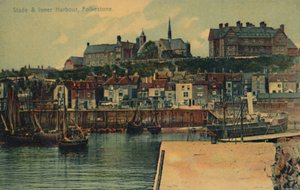 Stade & Inner Harbour, Folkestone, koniec XIX-początek XX wieku autorstwa Unbekannt