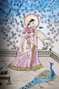 Witraże w świątyni Iskcon, Londyn, Grande-Bretagne autorstwa Unbekannt