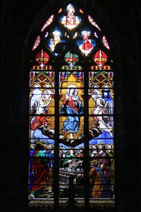 Witraż. Wniebowzięcie Najświętszej Maryi Panny, Bourges, Francja autorstwa Unbekannt