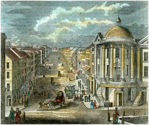 State Street, Albany, Nowy Jork, USA, c1835 autorstwa Unbekannt