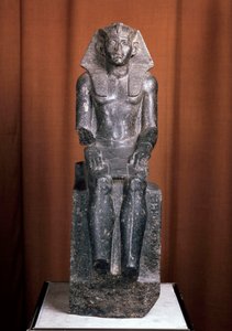 Posąg faraona Amenemhata III, XIX w. p.n.e. autorstwa Unbekannt