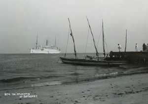 Parowiec Atlantis przy Bathurst, Gambia, XX wiek autorstwa Unbekannt