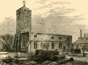 Kościół Stoke Newington, 1750, c1876. autorstwa Unbekannt