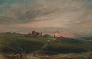 Stonehenge o zachodzie słońca, 1836. autorstwa Unbekannt