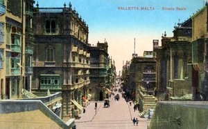 Strada Reale, Valletta Malta, XX wiek autorstwa Unbekannt