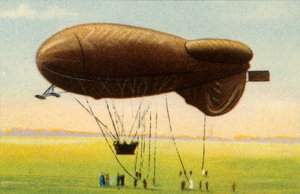 Opływowy balon zaporowy z koszem, 1918, 1932. autorstwa Unbekannt