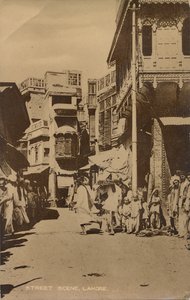 Scena uliczna, Lahore, . autorstwa Unbekannt