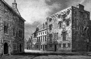 Ulica w Galway, przedstawiająca dom Thomasa Lyncha, 1893 autorstwa Unbekannt