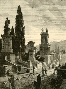 Ulica Grobowców w Atenach, Odrestaurowana, 1890 r. autorstwa Unbekannt