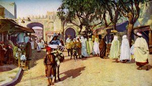 Scena uliczna, Kairouan, Tunezja, c1924 autorstwa Unbekannt