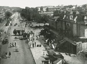 Scena uliczna w mieście Jaipur, Indie, 1895. autorstwa Unbekannt
