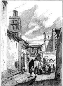 Widok ulicy w Tlemcen, Algieria, c1890 autorstwa Unbekannt