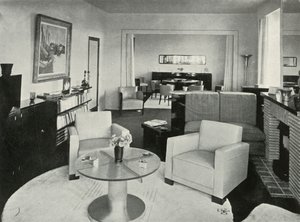 Studio i jadalnia w domu w Brukseli, 1937. autorstwa Unbekannt