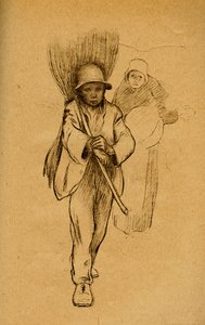 Studium, 1900 autorstwa Unbekannt