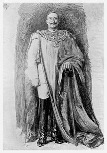 Studium do emaliowanego portretu cesarza Wilhelma II Niemiec, 1901 autorstwa Unbekannt