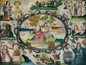 Obraz z kikuta, okres jakobijski, c1615 r. autorstwa Unbekannt