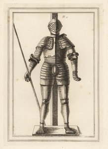 Zbroja wykonana dla króla Henryka VIII w wieku 18 lat w Tower of London autorstwa Unbekannt