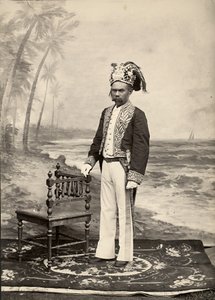 Sultan of Bacan, Bacan Island, Maluku Islands, Indonezja (odbitka żelatynowo-srebrowa) autorstwa Unbekannt
