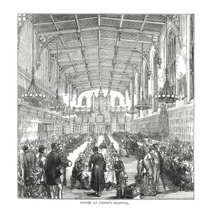 Wieczerza w Szpitalu Chrystusa, 1878 autorstwa Unbekannt