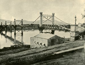 Most wiszący nad Fitzroy, 1901. autorstwa Unbekannt