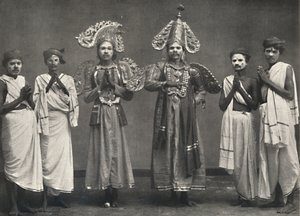 Scena z Shakuntalavilasa, sztuki Shakuntala, 1926 autorstwa Unbekannt