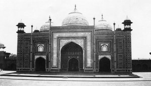 Meczet lub meczet Taj Mahal, Agra, Indie, 1916-1917 autorstwa Unbekannt