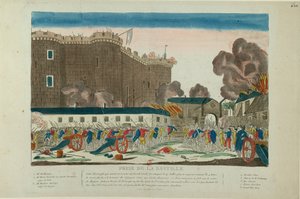 Zdobycie Bastylii 14 lipca 1789, 1789. autorstwa Unbekannt
