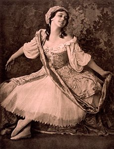 Tamara Karsavina, rosyjska baletnica, w balecie Nikołaja Czerepnina Le Pavillon dArmide, 1913 autorstwa Unbekannt