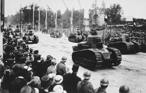 Czołgi w wielkiej paradzie zwycięstwa, Paryż, Francja, 14 lipca 1919 autorstwa Unbekannt
