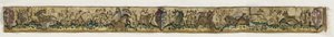 Obramowanie z gobelinem, 1400-1450. autorstwa Unbekannt
