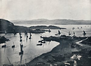 Tarbert - Wypływające łodzie rybackie, 1895 autorstwa Unbekannt