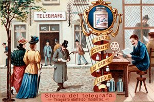Biuro telegraficzne, ok. 1900 autorstwa Unbekannt