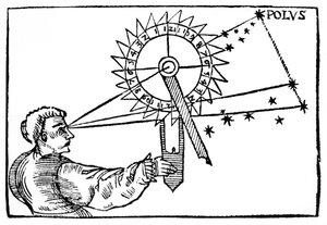 Odmierzanie czasu w nocy za pomocą nocnego, 1539 autorstwa Unbekannt