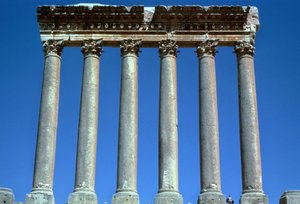 Świątynia Heliopolita Zeusa, Baalbek, Liban, 10-249 AD autorstwa Unbekannt
