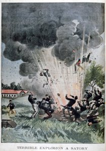 Straszna eksplozja w Satory, Francja, 1902 autorstwa Unbekannt