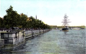 Thames Embankment, Londyn, XX wiek autorstwa Unbekannt