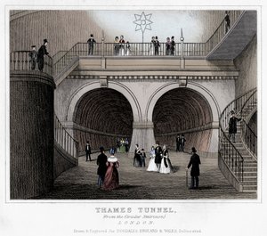 Tunel Tamizy, Londyn, XIX w. autorstwa Unbekannt