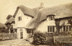 Chata kryty strzechą, Lustleigh, Devon. autorstwa Unbekannt
