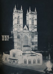 Kościół opactwa św. Piotra, Westminster, ukazujący tymczasową oficynę, 1937 autorstwa Unbekannt