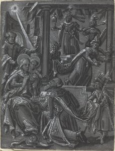 Adoracja Królów [recto], c. 1600. autorstwa Unbekannt