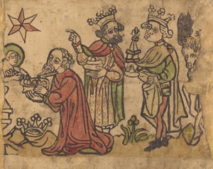 Adoracja Trzech Króli, c. 14001430. autorstwa Unbekannt