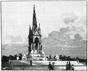 Albert Memorial, Kensington, Londyn, 1900 autorstwa Unbekannt